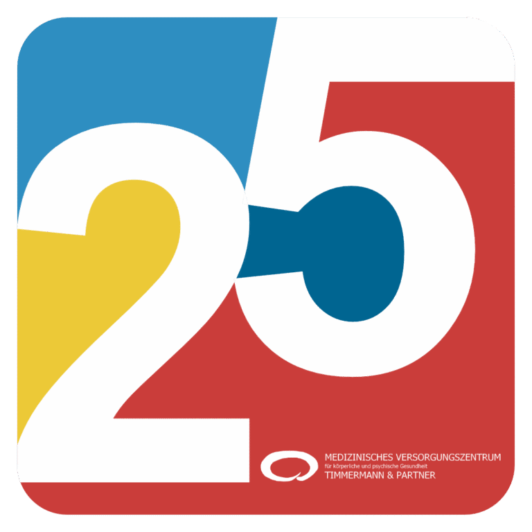 Logo 25 Jahre MVZ Timmermann und Partner Jubiläum